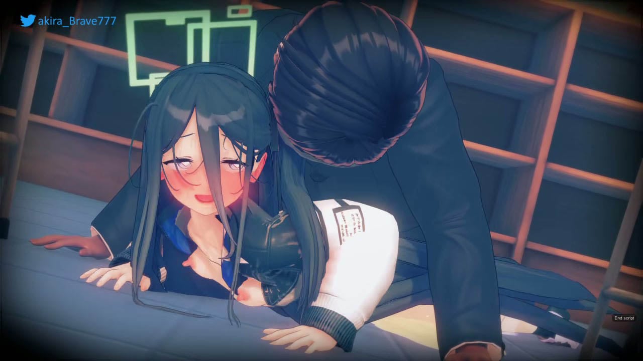 [Akira_Brave777] Blue Archive ブルーアーカイブ 先生は狙われている01(素材動画)