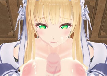 [えろえろMMD頑張るマン] とってもえっちなシスターエレナ ～パイズリおち〇ぽ浄化～