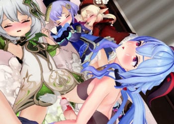 [もう一人の僕] 【動画完成】スヤスヤぷにあなを睡姦レイプするふたなり甘雨 後編