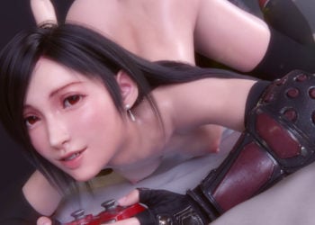 [Pantsushi] Tifa plays Final Fantasy