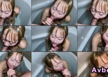 【高清素人】[懷孕中、6.5個月] 打算讓她用嘴清潔肉棒 但忍不住直接射精在了她的嘴裡。